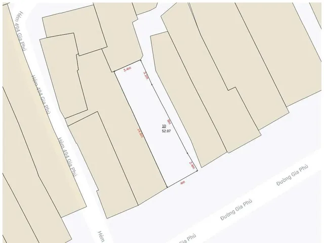 Bán nhà 52m² full thổ cư ngang 4m giá 6.8 tỷ tại Phường Bình Tiên