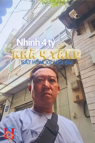 NHÀ 4 TẦNG, NHỈNH 4 TỶ, HH.22 ~ HOÀ HƯNG Q.10, GẦN CMT8, 3/2, ALO-O9I8-846-8O8