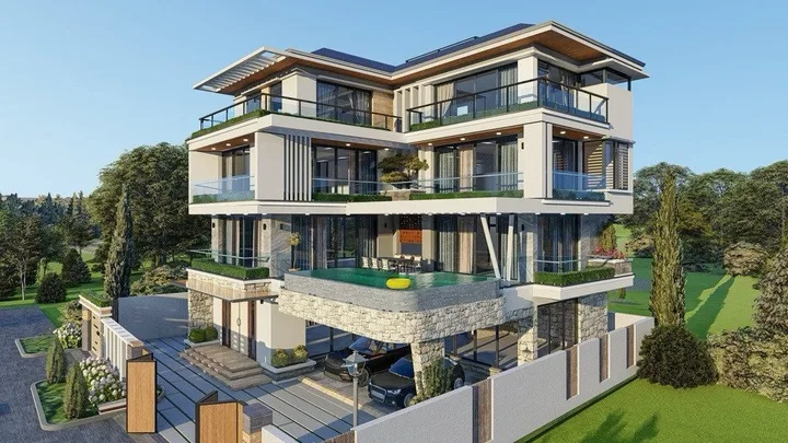 SIÊU PHẨM BIỆT THỰ ĐƠN LẬP - BỂ BƠI, SỤC BỐN MÙA - THANG MÁY - VỈA HÈ - 3 Ô TÔ TRÁNH - 20M RA MẶT PHỐ - KHU TOÀN QUAN CHỨC