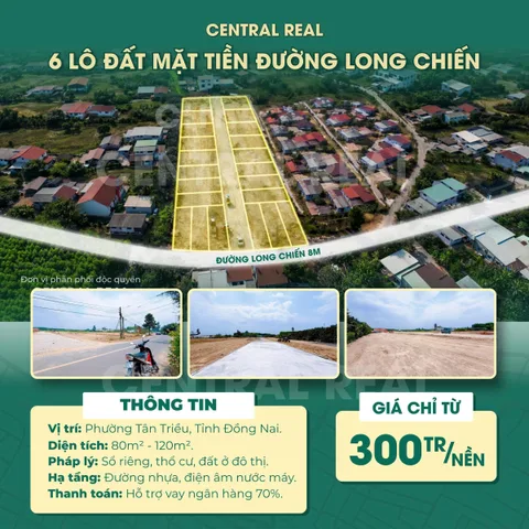 ĐẤT MẶT TIỀN TRỤC CHÍNH KẾT NỐI BIÊN HÒA – TP.HCM