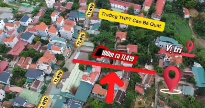 HOT - Duy nhất lô góc 2 mặt tiền, 80m2 full thổ cư - Gần khu công nghiệp - Giáp TL419