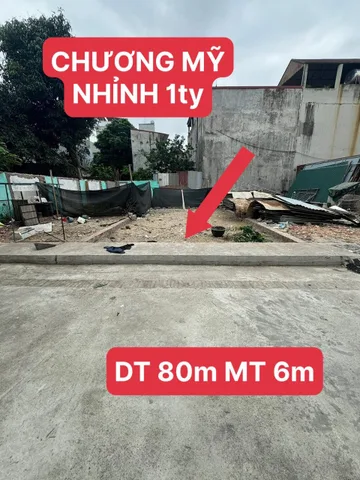 CỰC SỐC ĐẤT ĐẸP CHƯƠNG MỸ CÓ THỂ XÂY NHÀ LUÔN GIÁ CHỈ NHỈNH 1ty3
