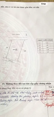 Bán đất 100.5m² ngang 7,59m giá 1.7 tỷ tại Đường Trường Sa Xã An Phú