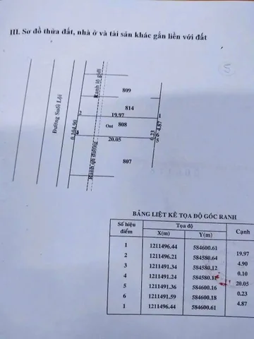 Bán đất mặt tiền suối lội - tân thông hội củ chi 101.1m² có sẵn 72m² thổ cư ngang 5m giá 2.9 tỷ