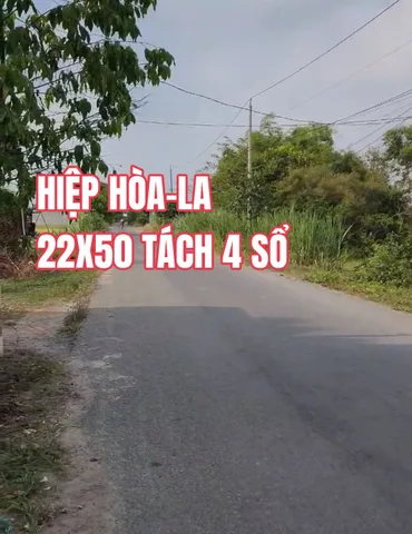 🟥Kẹt Bán gấp đất mặt tiền An Thuận 1100m² đã chia 4 sổ giá tổng 5ty Hiệp Hòa, Long An