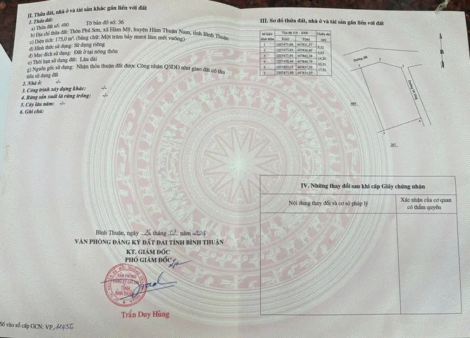 Bán đất 175m² full thổ cư ngang 10m giá 790 triệu tại Xã Tuyên Quang