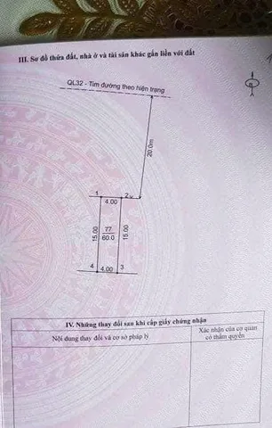 Bán lô đất mặt Ql 32 phú thịnh sơn tây giá không thể rẻ hơn