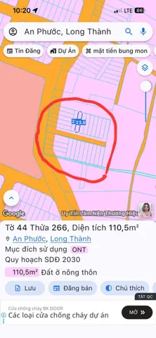 DỰ ÁN 27 NỀN FULL THỔ CƯ NGAY AN PHƯỚC KHU CÔNG NGHIỆP LONG THÀNH SỔ SẴN GIÁ 1TY350