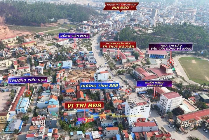 🍀 Bán đất Núi Đèo ngõ 2m giá chỉ 1,3x  tỷ(x mầm non)  ...hướng Đông Tài Lộc.l/h:076.231.9990 e Thúy

-Diện tích : 52m

-Nằm ở vị trí đắc địa của Thành phố, 30m ra đường tỉnh 359,ngay vườn Hoa chéo,uỷ ban,trường học,không 1 lỗi nhỏ ...tiện ích không cò