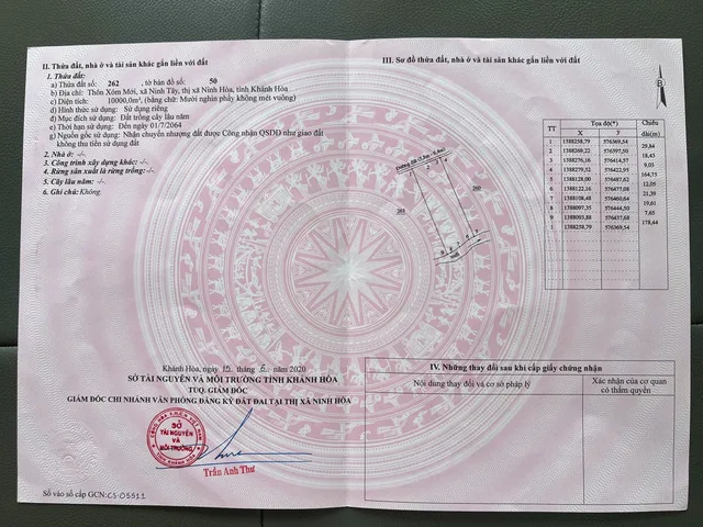 Bán đất 10060.6m² ngang 57m giá 1.3 tỷ tại Xã Tây Ninh Hòa