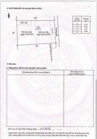 Bán đất 1631m² có sẵn 100m² thổ cư ngang 30m giá 1.25 tỷ tại Xã Đồng Tâm - Đồng Phú