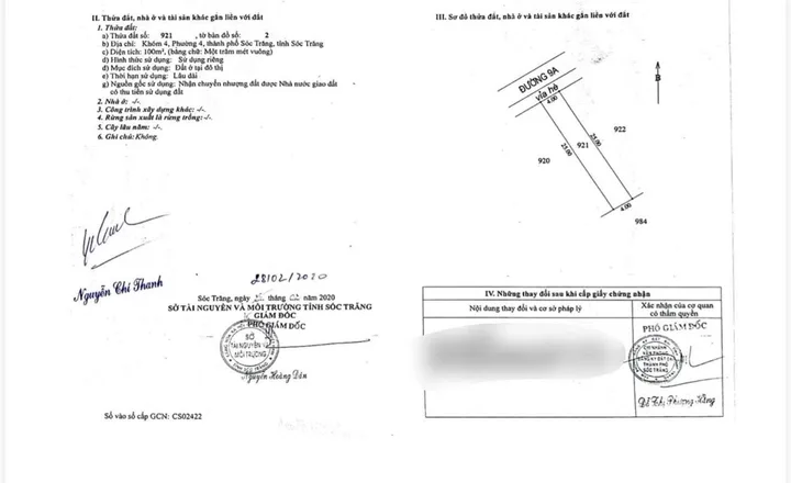 Bán đất 99.8m² full thổ cư ngang 4m giá 1.05 tỷ tại Phường Phú Lợi
