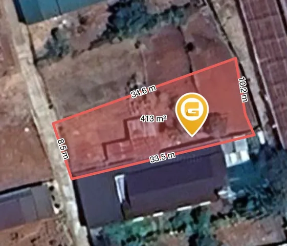 Bán đất 412.8m² có sẵn 80m² thổ cư ngang 10.5m giá 1.4 tỷ tại Xã Quảng Phú