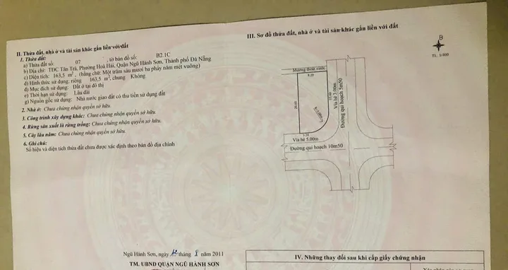 💥💥Bán lô đất góc 2 mặt tiền đường Tân Trà và Nguyễn Bá Ngọc