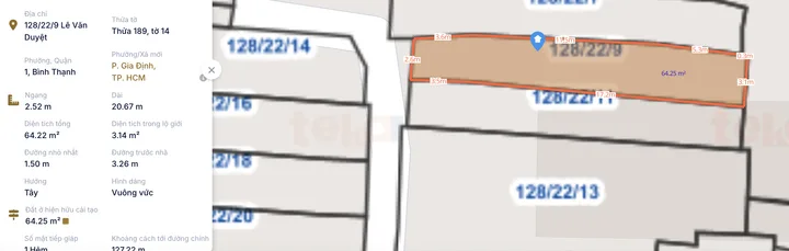 Bán nhà 128/22/9 Lê Văn Duyệt, P1, Bình Thạnh - 4,4ty