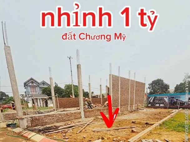 Tin được không chỉ nhỉnh 1 tỷ đã sở hữu mảnh đất đẹp ở Chương Mỹ này