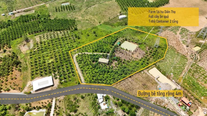 Làm Gì Cũng Được - Bán Đất làm Trang Trại - Diên Thọ- Diên Khánh 
Diện Tích:16.240m  ( 1,6 hecta)
full đất nông nghiệp khác phù hợp Xây Dựng Nhà Yến, trang trại tại Diên Thọ , Khánh Hoà ;