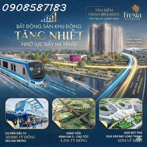 FRESIA RIVERSIDE – CĂN HỘ VEN SÔNG GIÁ CHỈ TỪ 1,9 TỶ TẠI BIÊN HÒA, ĐỒNG NAI