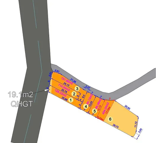Bán đất 94.1m² full thổ cư ngang 7m giá 700 triệu tại Đường Bình Lộc Phường Bình Lộc