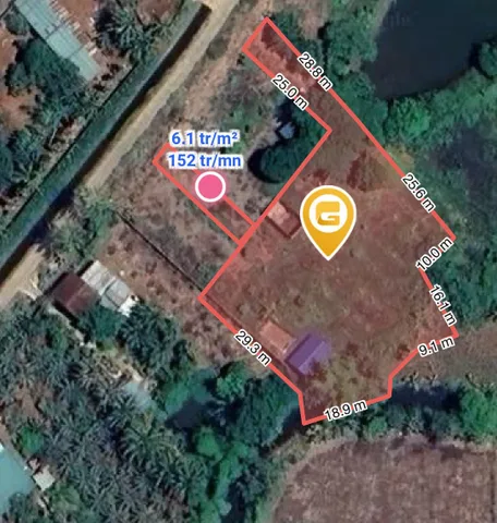 Bán đất 2141.5m² có sẵn 40m² thổ cư ngang 50.0m giá 13.5 tỷ tại Phường khánh xuân