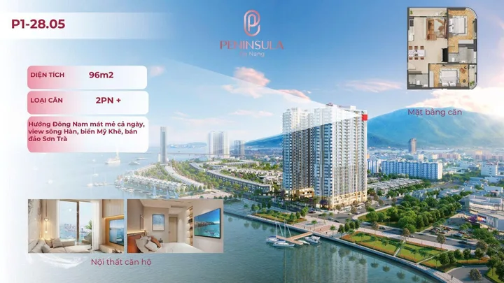 CỰC HIẾM CĂN GÓC VIEW SÔNG HÀN DT LỚN PENINSULA ĐÀ NẴNG, CHIẾT KHẤU CAO