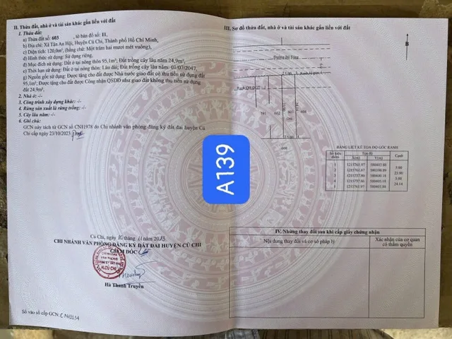 ĐẤT CỦ CHI GIÁ RẺ – MT ĐƯỜNG 493 – TÂN AN HỘI
