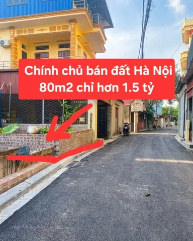 Cần bán gấp mảnh đất ở Chương Mỹ Hà Nội 
Diện tích 80m2 giá thu về từ 1tỷ 5
