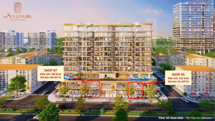 CĐT PHÚ MỸ HƯNG MỞ BÁN 2 CĂN SHOPHOUSE ĐẸP NHẤT DỰ ÁN SCULPTURA