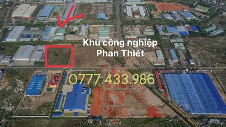 BÁN 1,1HA ĐẤT KCN PHAN THIẾT – MẶT TIỀN NHỰA – SẴN XÂY NHÀ XƯỞNG