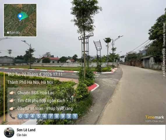 Cần bay đất tại Xã Hòa Lạc, 100m2, 3x triệu / m2, x tiểu học ! Hàng hot siêu đẹp !!!