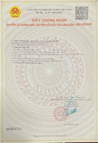 💰Tài chính chỉ 5xx
⛔️Diện tích : 144m2 . Mặt tiền 5,2m.
🇻🇳3-5phút đi xe tới cổng KCN.
-Cách DT309 - Đường 36 Hợp Châu - Đồng Tĩnh 2phút đi xe 
-Dân cư ấm , đường thông thoáng 
-KCN đang phát triển mạnh mẽ, tiềm năng tăng giá cao