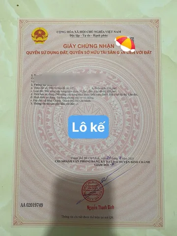 Nền thổ cư xã Bình Chánh mới
