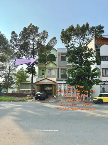 Mặt tiền đường Trần Văn Trà – KDC Hưng Phú 1