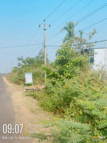 Bán đất 12866.6m² có sẵn 60m² thổ cư ngang 16.7m giá 950 triệu tại Xã Ea Nuôl