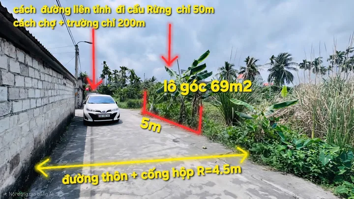 🔥 CHÍNH CHỦ BÁN ĐẤT PHƯỜNG BẠCH ĐẰNG – THỦY NGUYÊN 🔥l/h:076.231.9990 e Thúy 
📐 Diện tích: 69,5m² – ngang 5m
🧭 Hướng: Đông Bắc
📍 Vị trí: Phường Bạch Đằng (xã Gia Minh cũ), TP Thủy Nguyên
🚗 Chỉ 1 ngách ra trục liên tỉnh – gần cầu Rừng ~50m
🛒 Cách chợ G