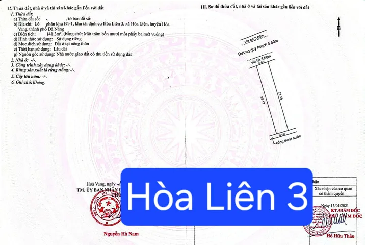 🔴💥Bán đất TĐC Hòa Liên 3 - DT 141m2 - phường Liên Chiểu