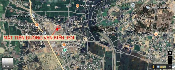 Hàng hiếm 2 lô Cát Khánh mặt tiền đường 45m ven biển diện tích 300m2, ngang 12m