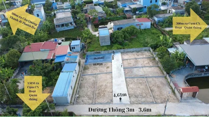 04/2026.Bán đất 60m² full thổ cư ngang 6m giá 620 triệu tại Xã An Quang(Quang Hưng). liên hệ 0362558882.