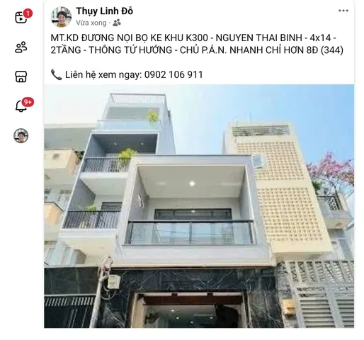 MT.KD ĐƯỜNG NỘI BỘ KỀ KHU K300 - NGUYỄN THÁI BÌNH - 4x14 - 2TẦNG - THÔNG TỨ HƯỚNG - CHỦ P.Á.N. NHANH CHỈ HƠN 8Đ (344)

📞 Liên hệ xem ngay: 0902 106 911