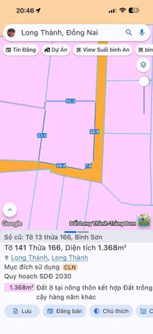 Bán đất 2736m² ngang 30m giá 19 tỷ tại Xã Long Thành