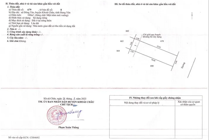 Bán đất 100m² full thổ cư ngang 5m giá 7.2 tỷ tại Xã Hoàn Long