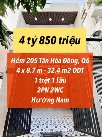 Nhà đẹp 2 phòng Tân Hòa Đông