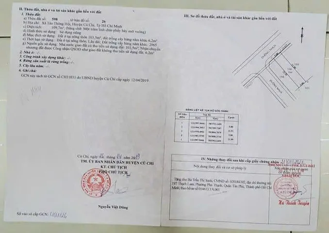 Đất Củ Chi Giá Tốt – Tân Thông Hội, xã Củ Chi mới full thổ cư giá 2 tỷ 400