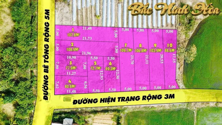 🔥 MỞ BÁN 10 LÔ ĐẤT NINH AN – NINH HÒA | FULL THỔ | GIÁ TỪ 330 TRIỆU/LÔ 🔥