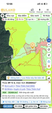 Đất chỉnh chủ, đất rừng sản xuất diện tích lớn