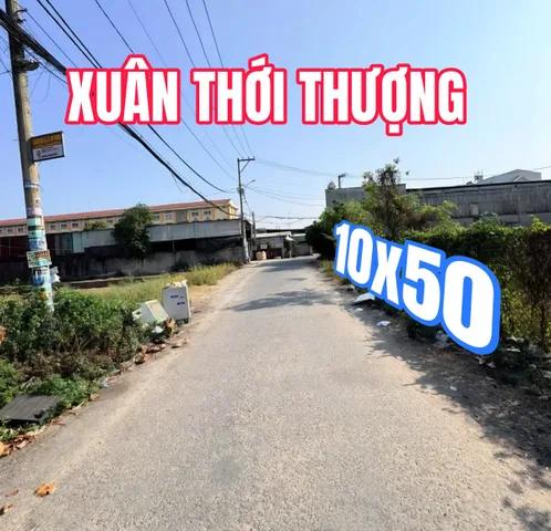 🟥Bán đất Xuân Thới Thượng gần Dương Công Khi 550m² ngang 10,5m giá 6.55 tỷ Xã Bà Điểm