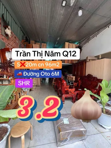🆘 HÀNG HIẾM Q12, 5X20M, SHR, CHỈ 3.2 T