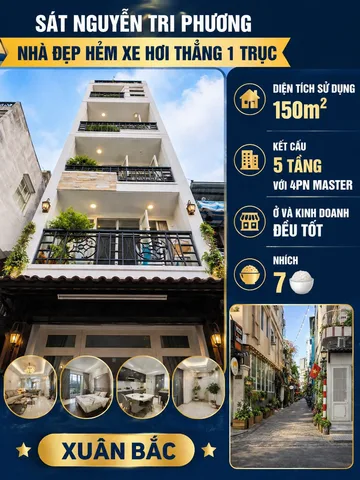 NHÀ ĐẸP 5 TÂNG BTCT VỚI 4PN MASTER HẺM 🚘 THÔNG