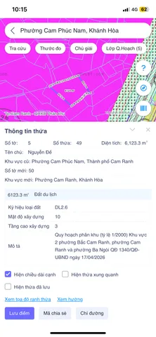 Bán đất 6123.3m² ngang 65m giá 2,7 tỷ tại Phường Cam Ranh