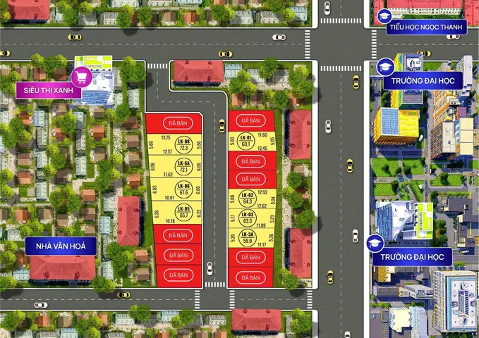 Bán đất nền khu Ngọc Thanh, phường Xuân Hòa, Phúc Yên.